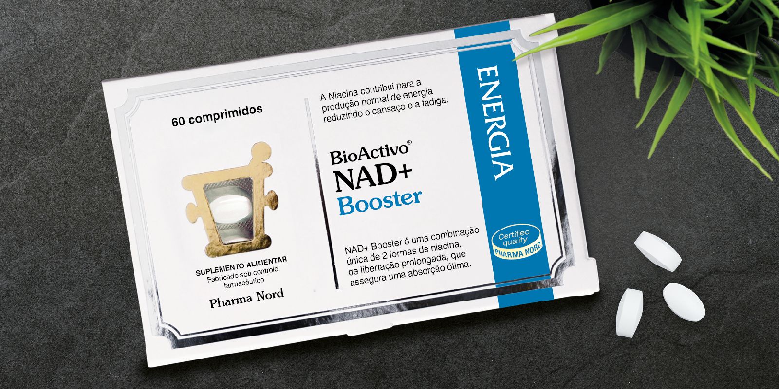 BioActivo NAD+ Booster para fadiga e exaustão BioActivo NAD+ Booster para fadiga e exaustão