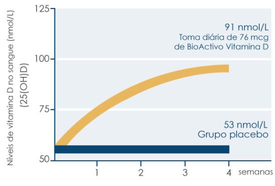 Estudo sobre absorção do BioActivo Vitamina D Estudo revela que o BioActivo Vitamina D tem uma boa absorção