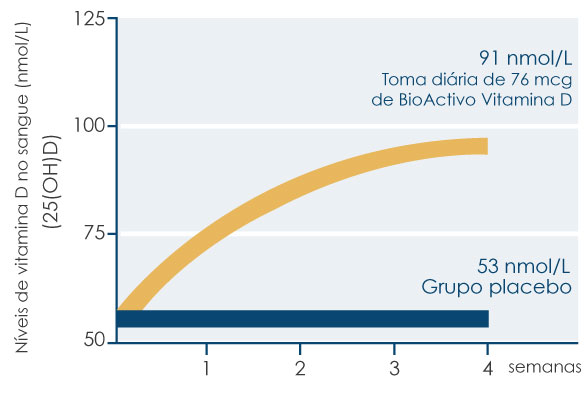 Estudo revela que o BioActivo Vitamina D tem uma boa absorção